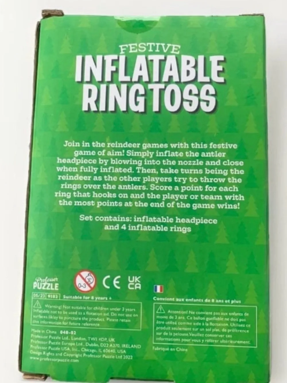 Festive Inflatable Ring Toss Game - brand new sealed